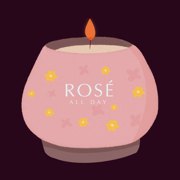 Candle Rose all day! by Matisse Studio