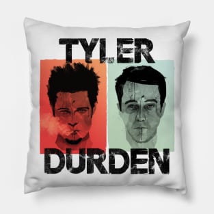 Tyler and Durden Black letters Pillow