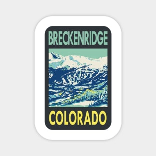 Vintage Breckenridge Colorado travel sticker Magnet