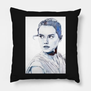 Daisy Ridley Watercolour Design Pillow