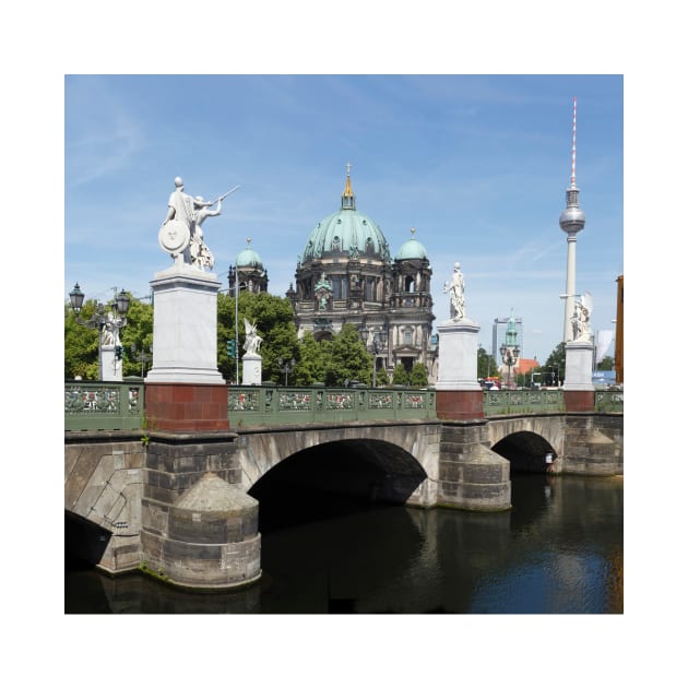 Schinkelbrücke,Berliner Dom and Spree, Berlin-Mitte, Berlin, Germany by Kruegerfoto