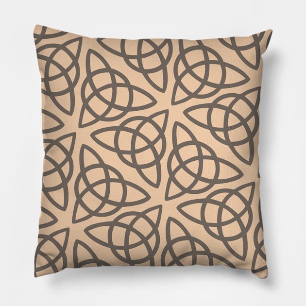 Celtic knot Boho pattern Pillow by BestsellerTeeShirts