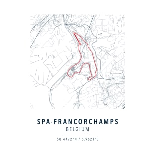 spa francorchamps simple map T-Shirt