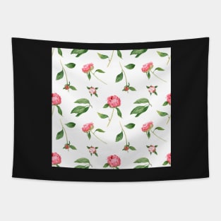 Romantic watercolor Peonies Tapestry