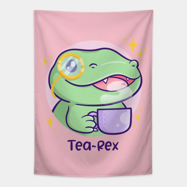 Tea-REX Tapestry by CuteButWeird1.0