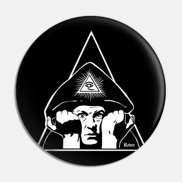 Aleister Crowley Pin by RevArt