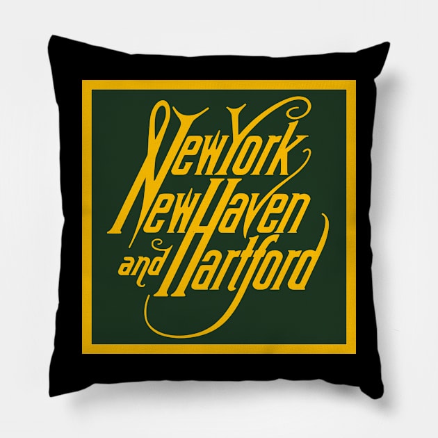 New York New Haven And Hartford Railroad Pillow by Raniazo Fitriuro