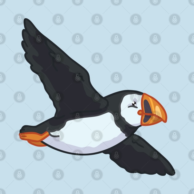 Atlantic Puffin by bytesizetreasure