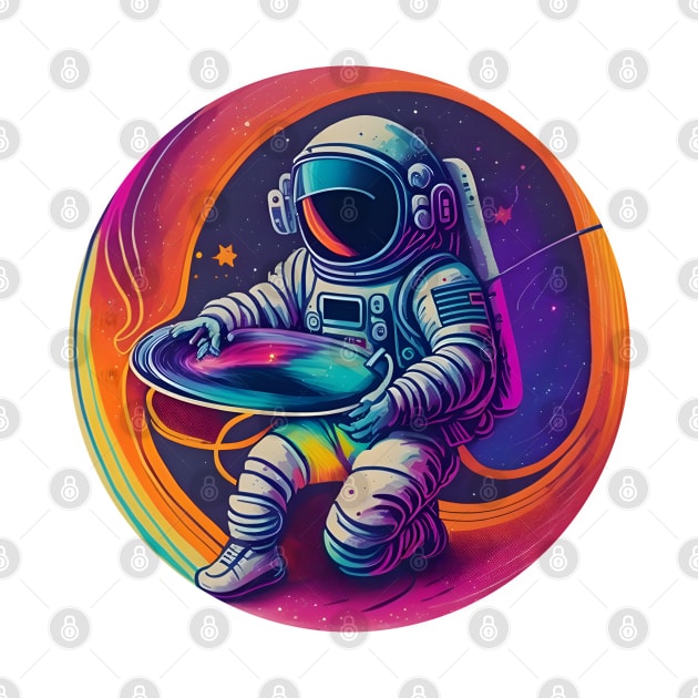 Retro Astronaut in Space by MonkeyStuff