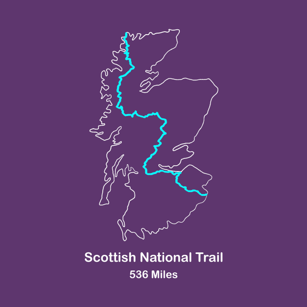 Route Map of the Scottish National Trail by numpdog