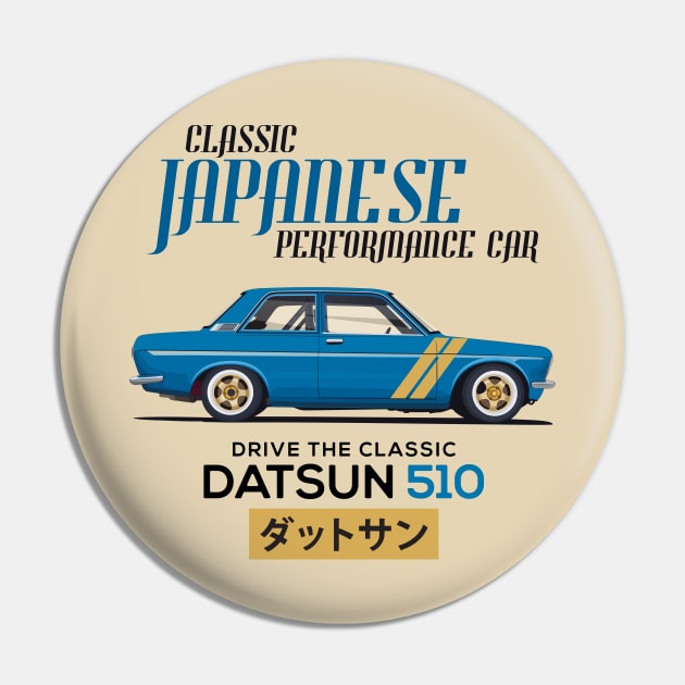 Datsun 510 - Classic Japanese Car Pin by Ajie Negara