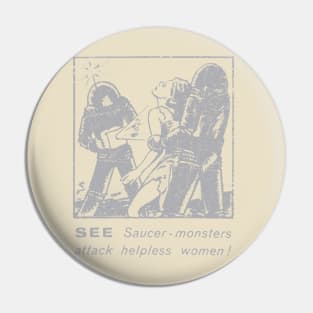 Saucer Men (Female Relations) Pin