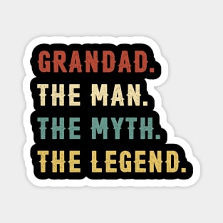 Fathers Day Gift Grandad The Man The Myth The Legend Magnet