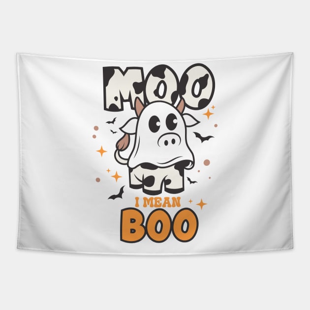 Moo I mean Boo Tapestry by dadan_pm