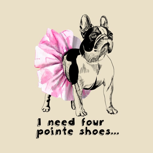 French bulldog-ballerina by VicaVeresk