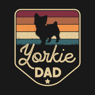 Yorkie Dad Fathers Day Yorkshire Terrier Dog Daddy T-Shirt