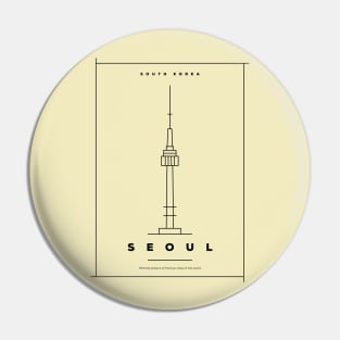 Seoul Minimal Poster Pin