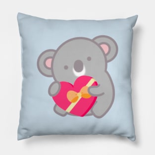 Cute Valentine’s Day Chocolate Box Koala Pillow