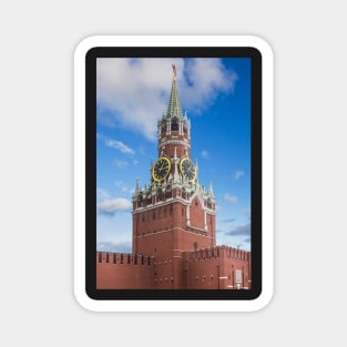 Spasskaya tower of Kremlin in Moscow, Russia Magnet