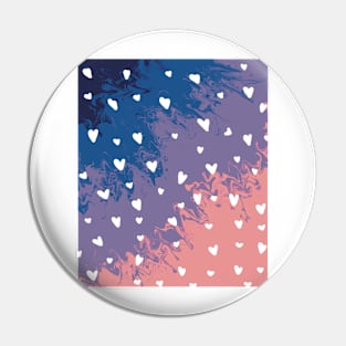 Valentine’s Day Galaxy Vintage Hearts | Swirl Pattern Pin