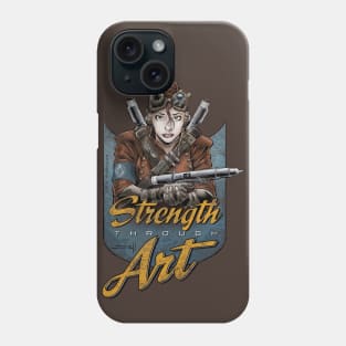 Strength Through Art - Steampunk Phone Case