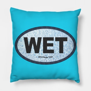 WET Euro Car Decal Pillow