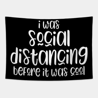 Social distancing slogan Tapestry