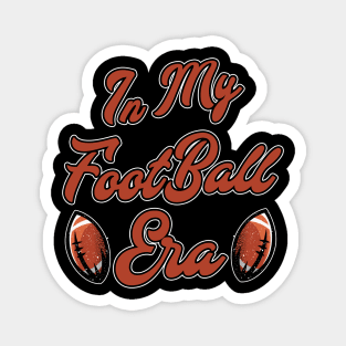 Retro Groovy In My Football Era American Football Era Magnet