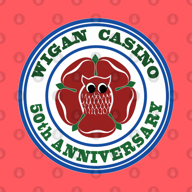 Northern Soul Wigan 50 Years Anniversary graphic by Surfer Dave Designs