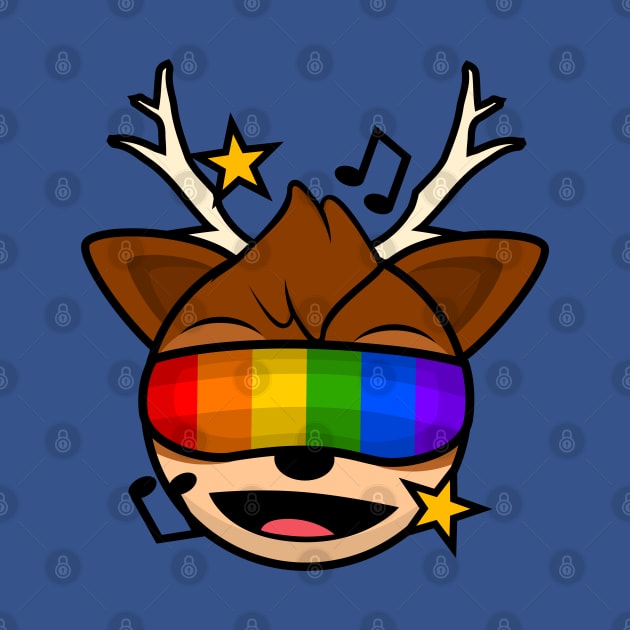 Rainbow Reindeer Ecstatica by MOULE