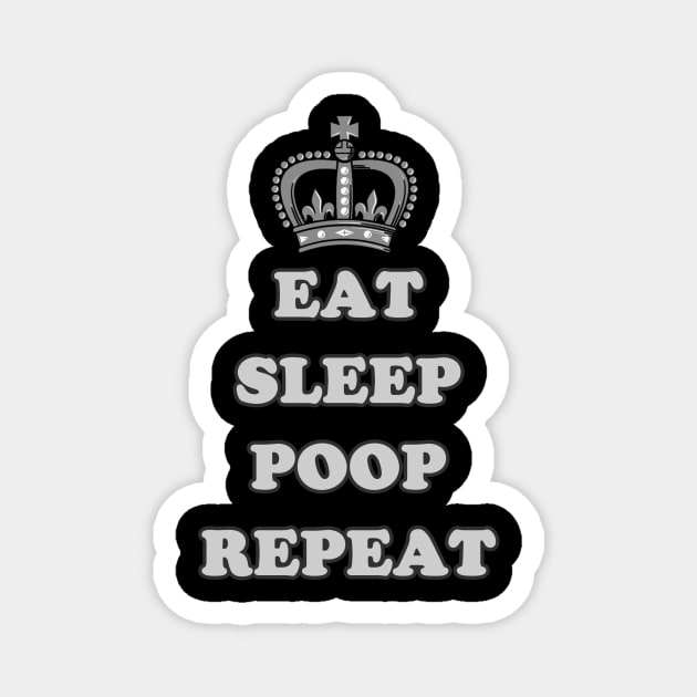 eat,sleep,poop,repeat Magnet by nabila