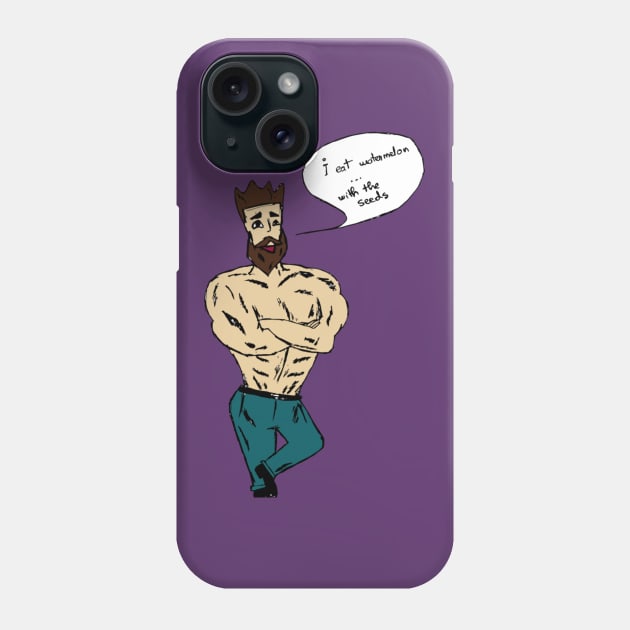 Overly Manly Man - Watermelon Phone Case by ForbiddenFigLeaf