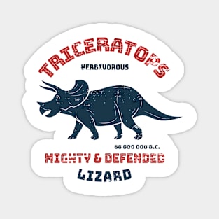 Mighty Lizard Triceratops Dinosaur Magnet