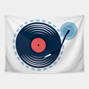 Retro Vinyl DJ Tapestry