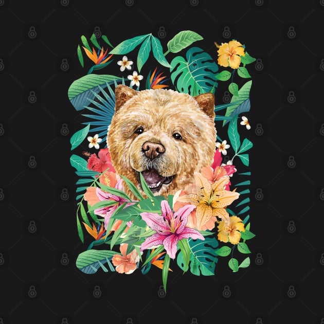 Tropical Cinnamon Chow Chow Puppy 2 by LulululuPainting