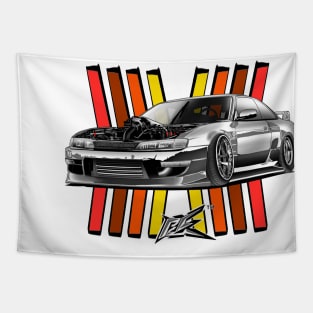 silvia s14 kouki v8 ls1 dragster silver Tapestry