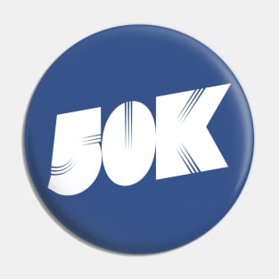 50K Race | Ultra Runner Gift | Long Distance Running Pin