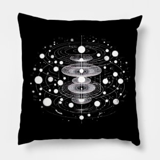 Scientific Illustration of the Multiverse Pillow