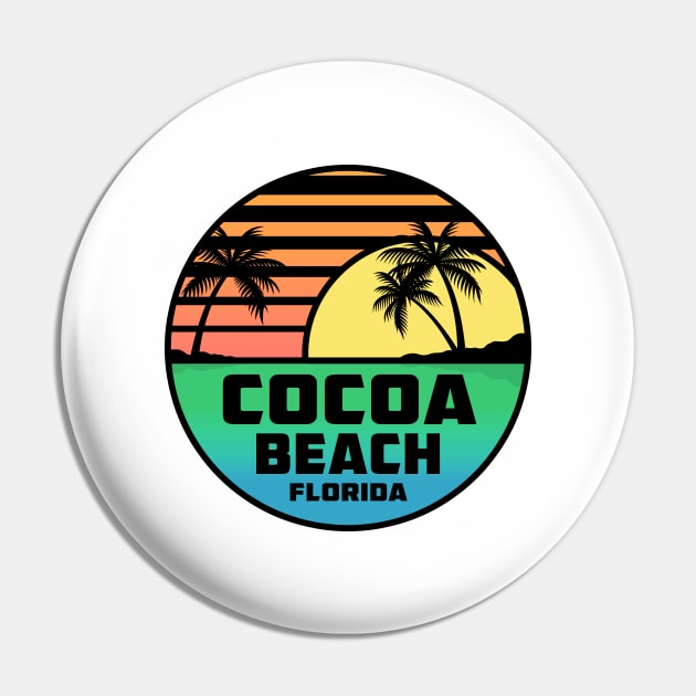 Cocoa Beach Florida Tropical Beach Surfing Scuba Surf Vacation Pin by DD2019