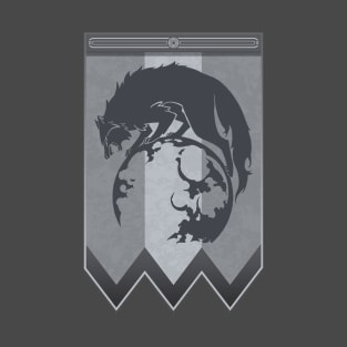 Fire Emblem 3 Houses: Ashen Wolves Banner (Grey) T-Shirt