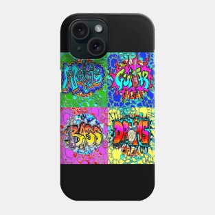 pop art graffiti music trendy splash Phone Case