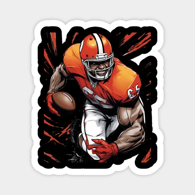 American Football Quarterback Magnet by animegirlnft