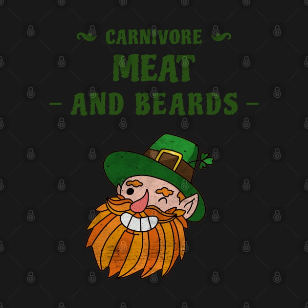 Carnivore Saint Patrick's Day T-shirt, Carnivore but BEER is Okay, Carnivore St. Patrick's Day, Zero Carb, Keto, Ketogenic, lucky, kiss me, beer by AbsurdStore