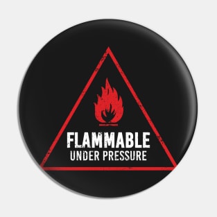 Funny Flammable Sign Board Pin