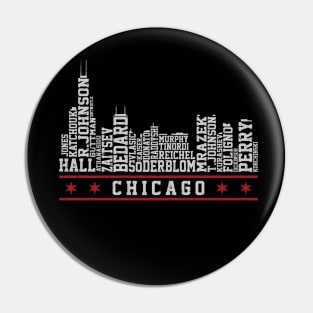 Chicago Hockey Roster Skyline 23 Pin