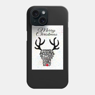 Santas Reindeer Merry Christmas Phone Case