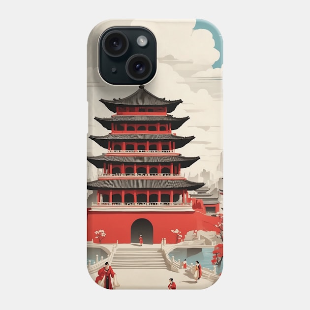 Bozhou China Vintage Poster Tourism Phone Case by TravelersGems