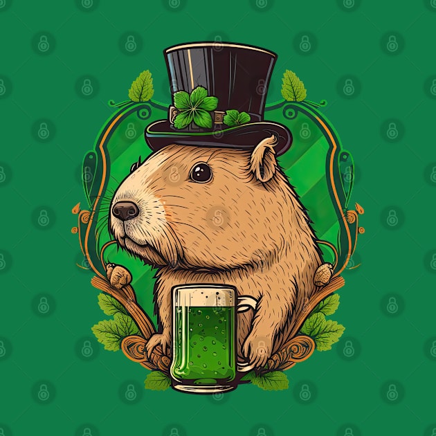 Capybara St. Patrick's Day by JayD World