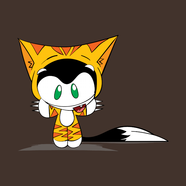 Dot the Cat in a Cat Costume by popgeeks