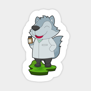 Wolf Doctor Medicine Magnet